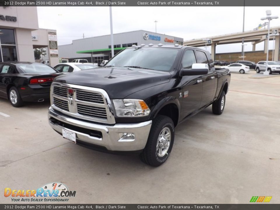 2012 Dodge Ram 2500 HD Laramie Mega Cab 4x4 Black / Dark Slate Photo #1