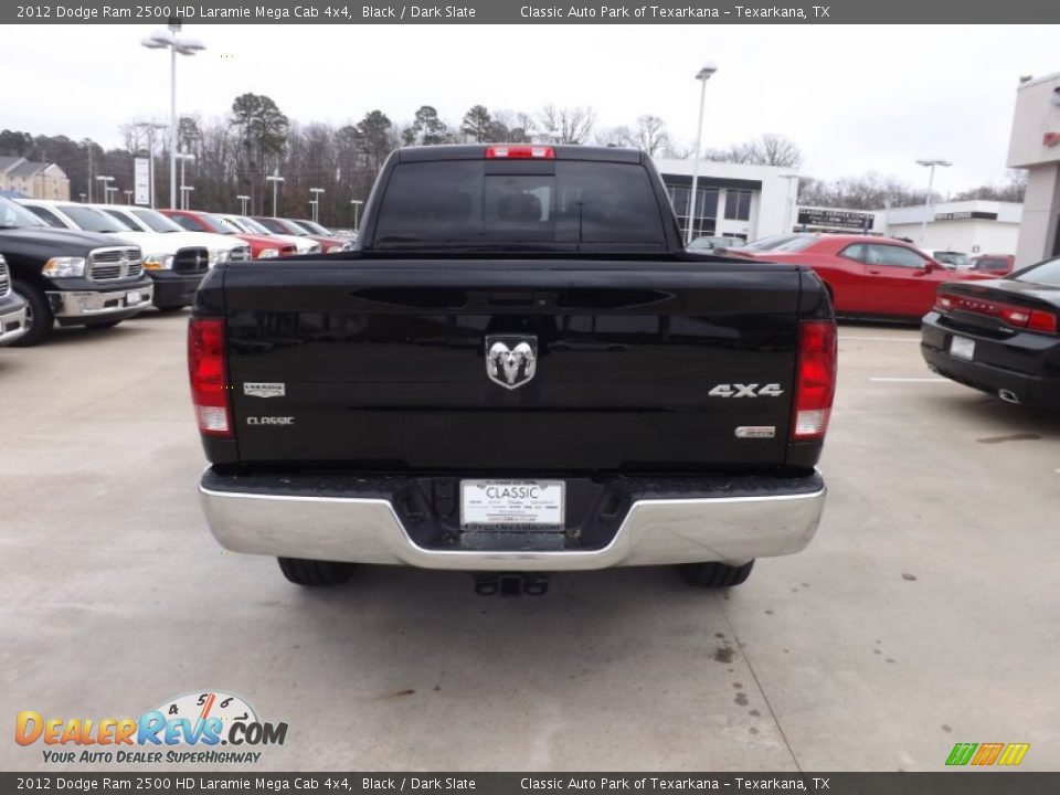2012 Dodge Ram 2500 HD Laramie Mega Cab 4x4 Black / Dark Slate Photo #4