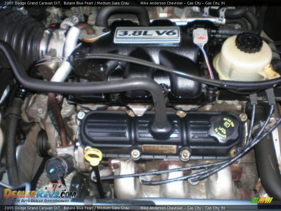 2005 Dodge Grand Caravan SXT Butane Blue Pearl / Medium Slate Gray Photo #6