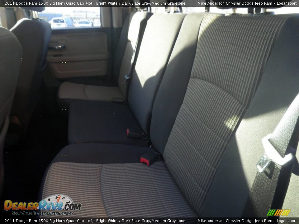 2011 Dodge Ram 1500 Big Horn Quad Cab 4x4 Bright White / Dark Slate Gray/Medium Graystone Photo #5