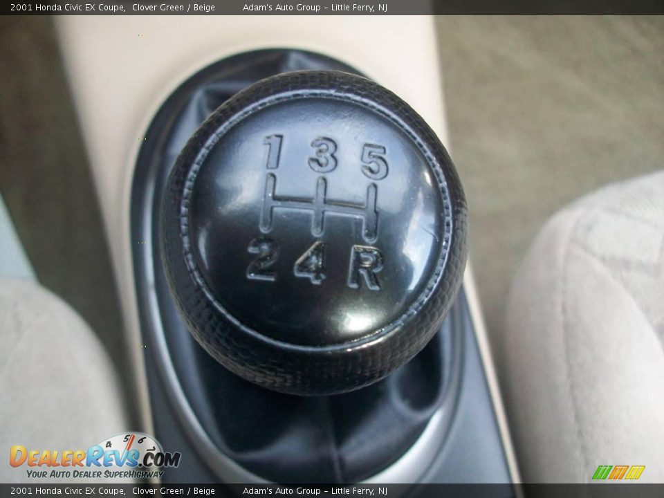 2001 Honda Civic EX Coupe Clover Green / Beige Photo #7