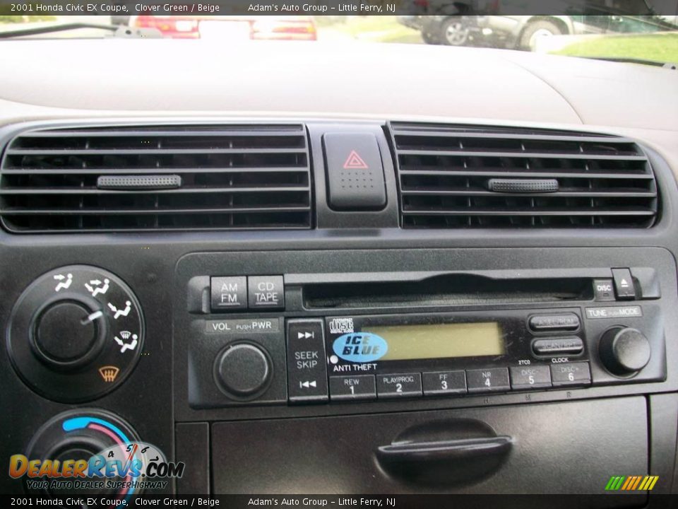 2001 Honda Civic EX Coupe Clover Green / Beige Photo #12