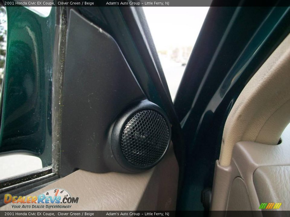2001 Honda Civic EX Coupe Clover Green / Beige Photo #19