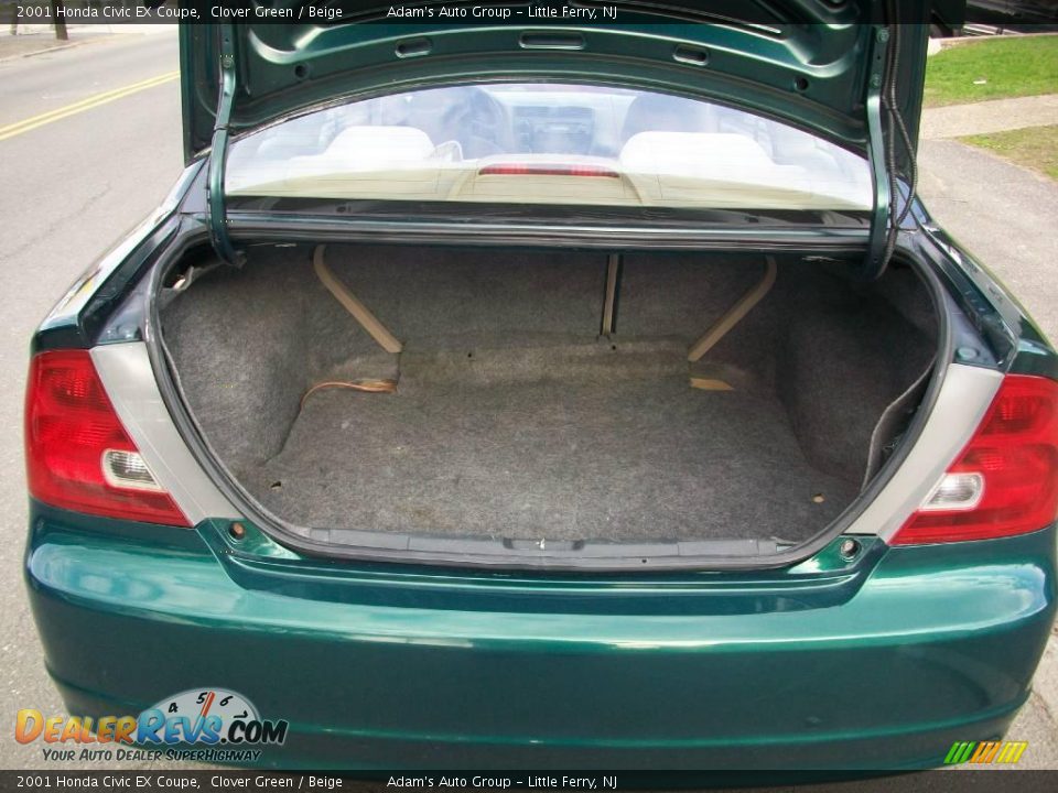 2001 Honda Civic EX Coupe Clover Green / Beige Photo #22