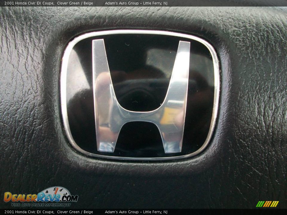 2001 Honda Civic EX Coupe Clover Green / Beige Photo #31