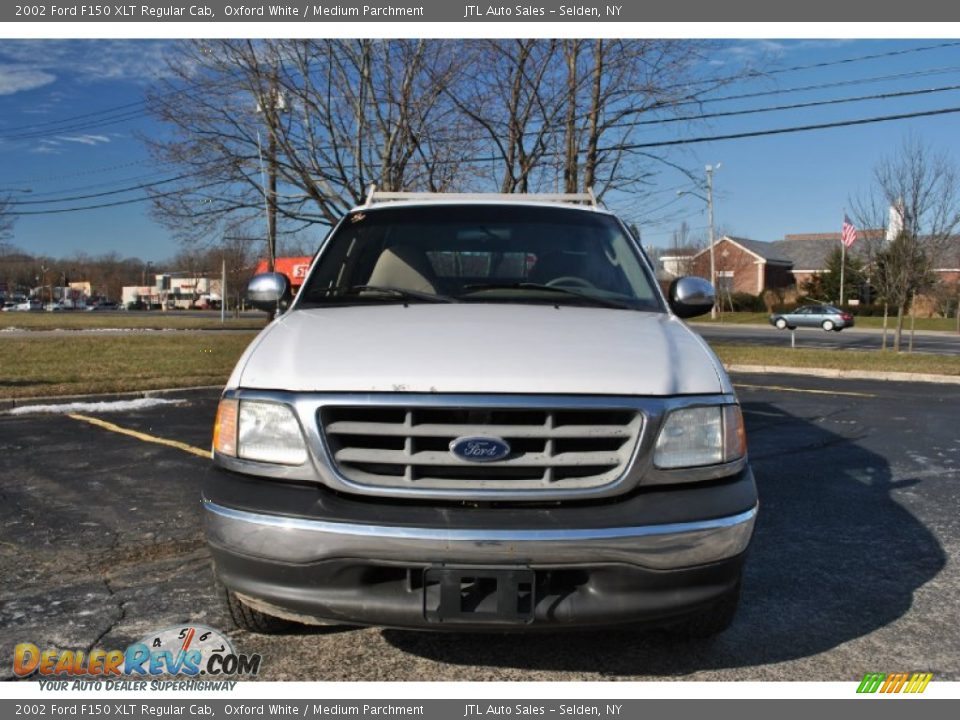 2002 Ford F150 XLT Regular Cab Oxford White / Medium Parchment Photo #2