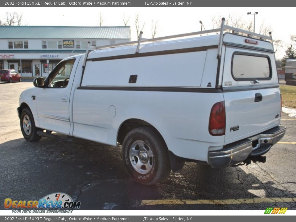 2002 Ford F150 XLT Regular Cab Oxford White / Medium Parchment Photo #4