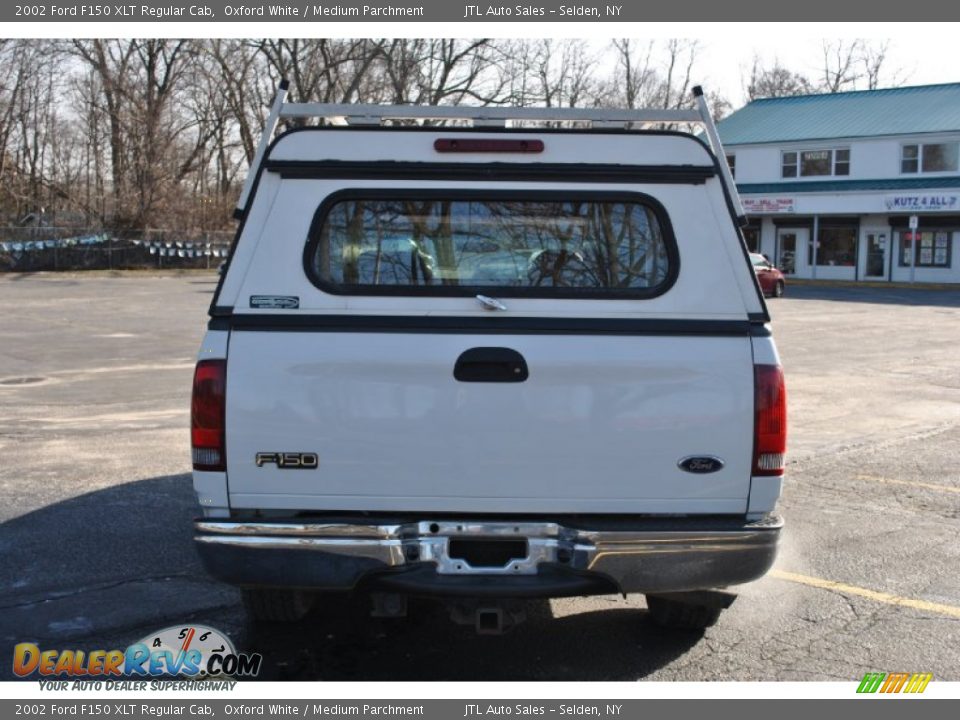 2002 Ford F150 XLT Regular Cab Oxford White / Medium Parchment Photo #5