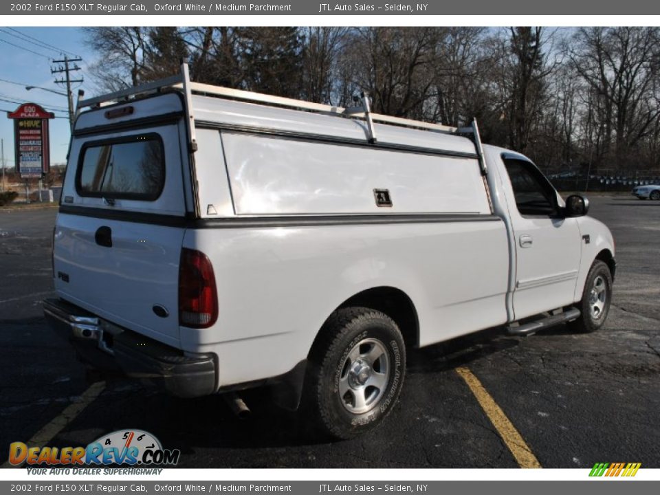 2002 Ford F150 XLT Regular Cab Oxford White / Medium Parchment Photo #6