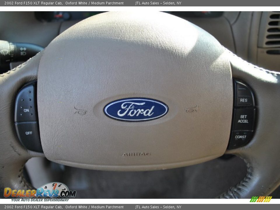 2002 Ford F150 XLT Regular Cab Oxford White / Medium Parchment Photo #15