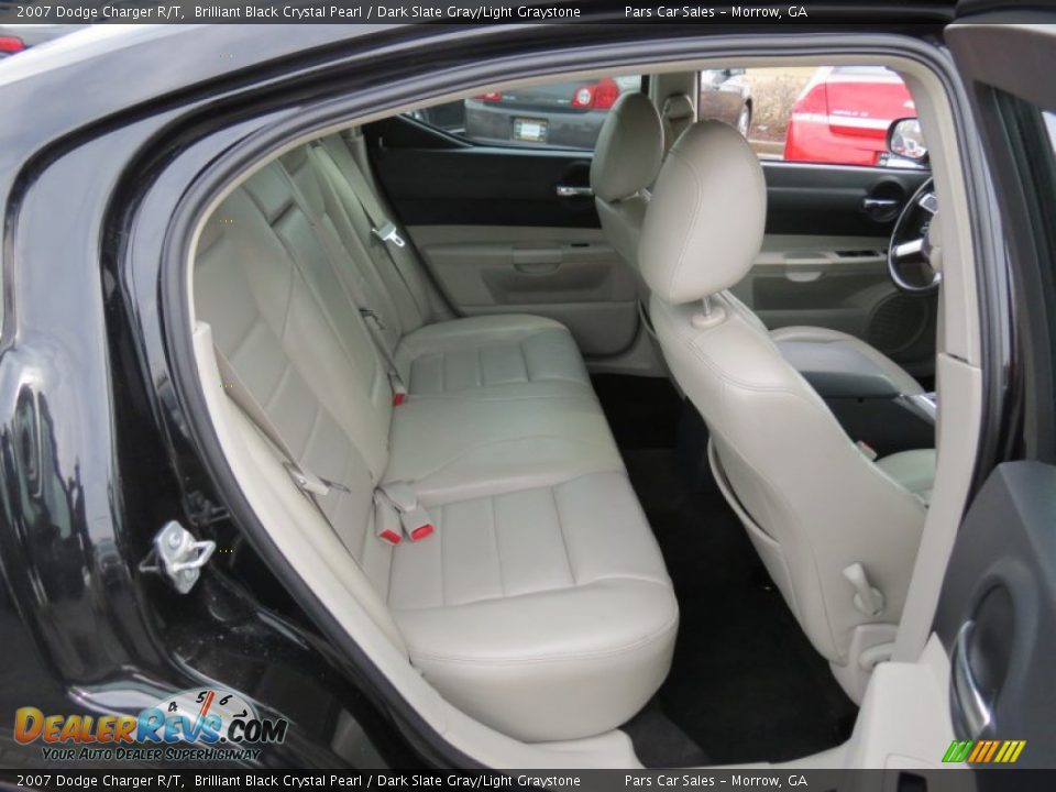 2007 Dodge Charger R/T Brilliant Black Crystal Pearl / Dark Slate Gray/Light Graystone Photo #11