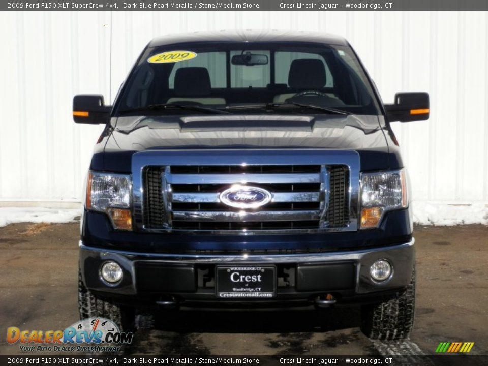 2009 Ford F150 XLT SuperCrew 4x4 Dark Blue Pearl Metallic / Stone/Medium Stone Photo #2