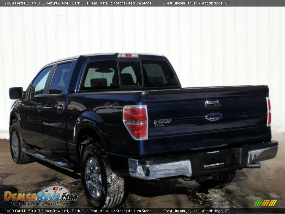 2009 Ford F150 XLT SuperCrew 4x4 Dark Blue Pearl Metallic / Stone/Medium Stone Photo #6