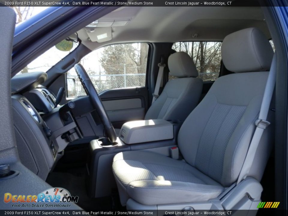 2009 Ford F150 XLT SuperCrew 4x4 Dark Blue Pearl Metallic / Stone/Medium Stone Photo #8