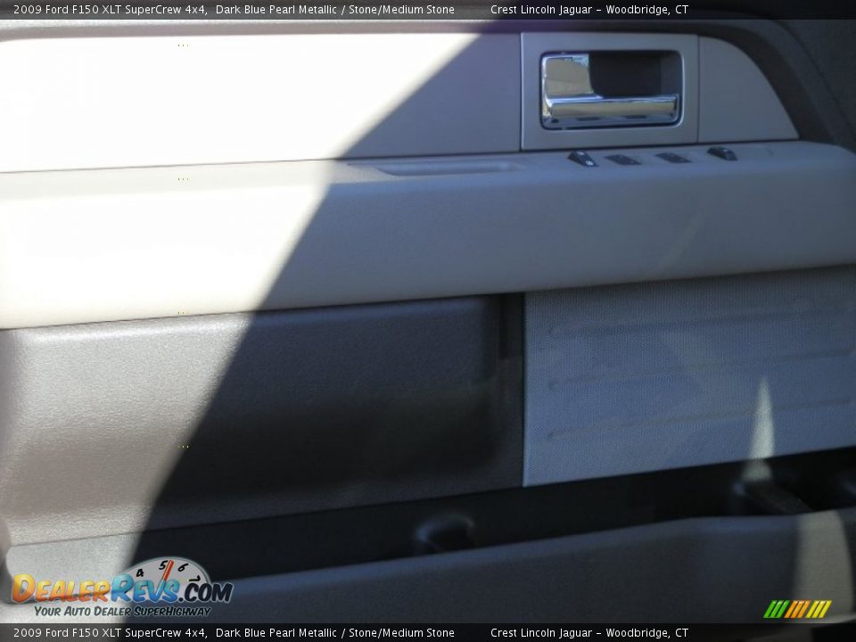 2009 Ford F150 XLT SuperCrew 4x4 Dark Blue Pearl Metallic / Stone/Medium Stone Photo #13