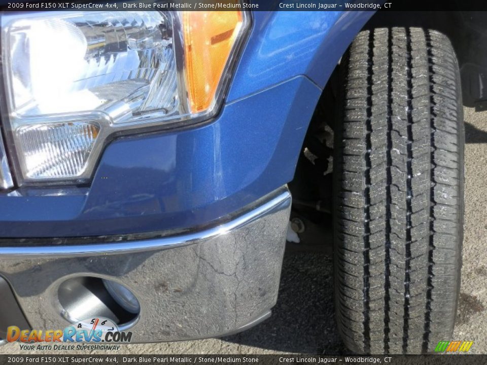 2009 Ford F150 XLT SuperCrew 4x4 Dark Blue Pearl Metallic / Stone/Medium Stone Photo #16