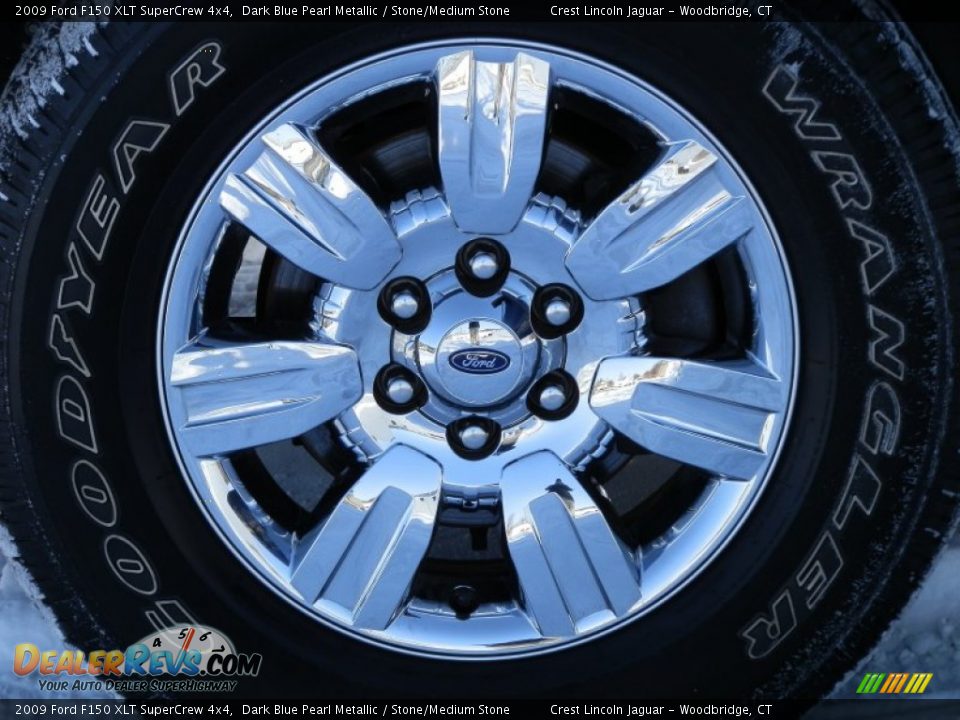 2009 Ford F150 XLT SuperCrew 4x4 Dark Blue Pearl Metallic / Stone/Medium Stone Photo #17