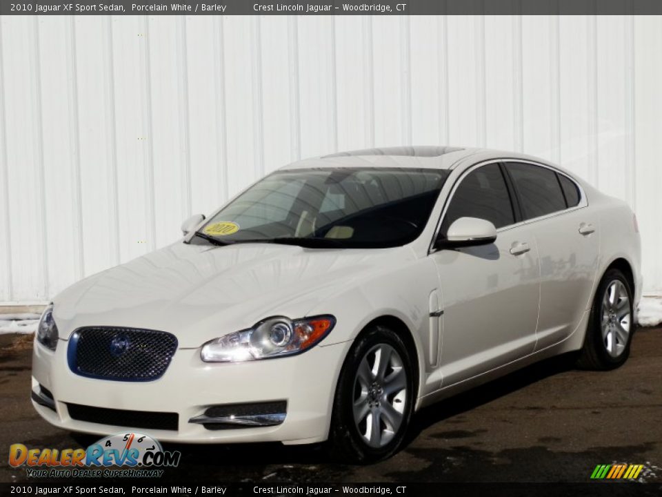 2010 Jaguar XF Sport Sedan Porcelain White / Barley Photo #1