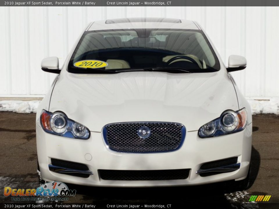 2010 Jaguar XF Sport Sedan Porcelain White / Barley Photo #2