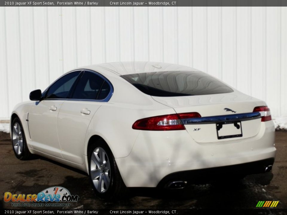 2010 Jaguar XF Sport Sedan Porcelain White / Barley Photo #6