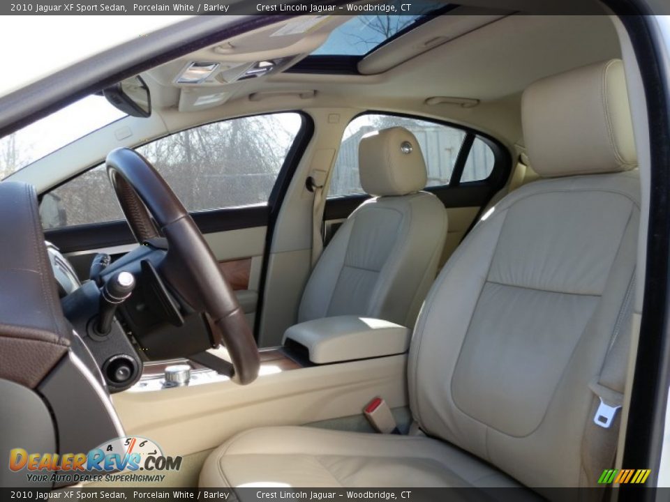 2010 Jaguar XF Sport Sedan Porcelain White / Barley Photo #8