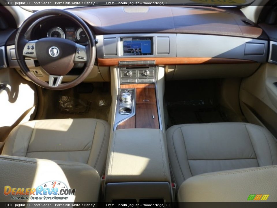 2010 Jaguar XF Sport Sedan Porcelain White / Barley Photo #10