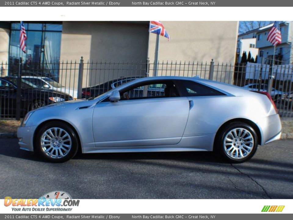 2011 Cadillac CTS 4 AWD Coupe Radiant Silver Metallic / Ebony Photo #3