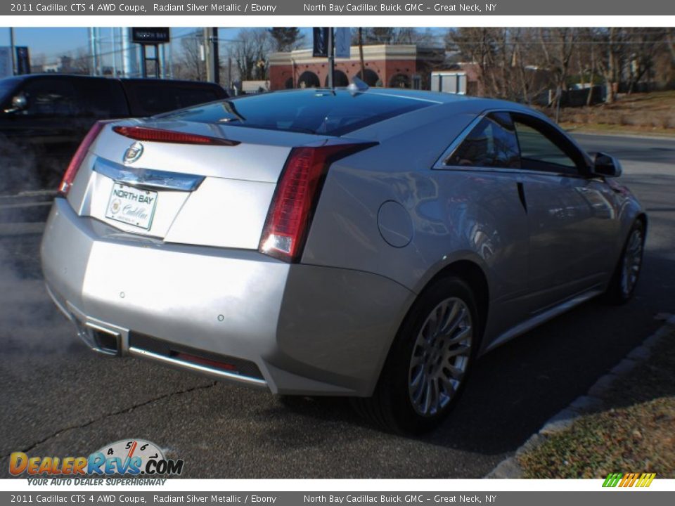 2011 Cadillac CTS 4 AWD Coupe Radiant Silver Metallic / Ebony Photo #6
