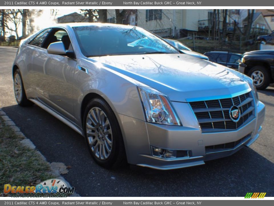 2011 Cadillac CTS 4 AWD Coupe Radiant Silver Metallic / Ebony Photo #7