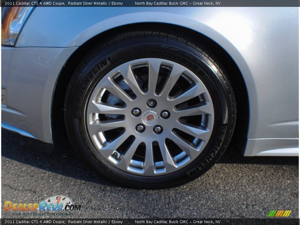 2011 Cadillac CTS 4 AWD Coupe Radiant Silver Metallic / Ebony Photo #8