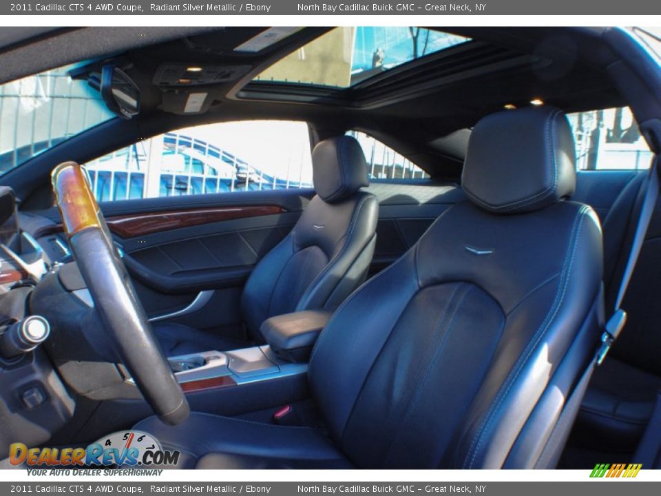 2011 Cadillac CTS 4 AWD Coupe Radiant Silver Metallic / Ebony Photo #15