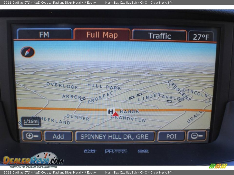 2011 Cadillac CTS 4 AWD Coupe Radiant Silver Metallic / Ebony Photo #20