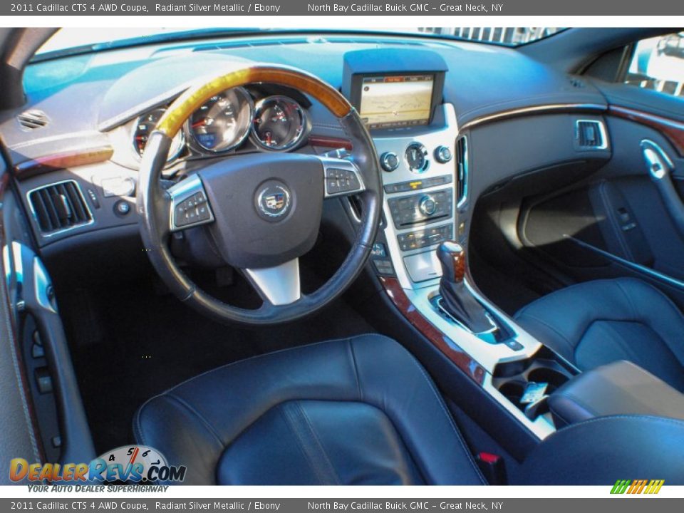2011 Cadillac CTS 4 AWD Coupe Radiant Silver Metallic / Ebony Photo #24