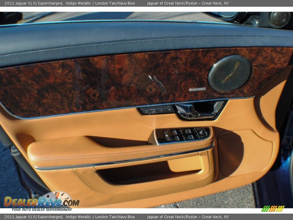 2011 Jaguar XJ XJ Supercharged Indigo Metallic / London Tan/Navy Blue Photo #19
