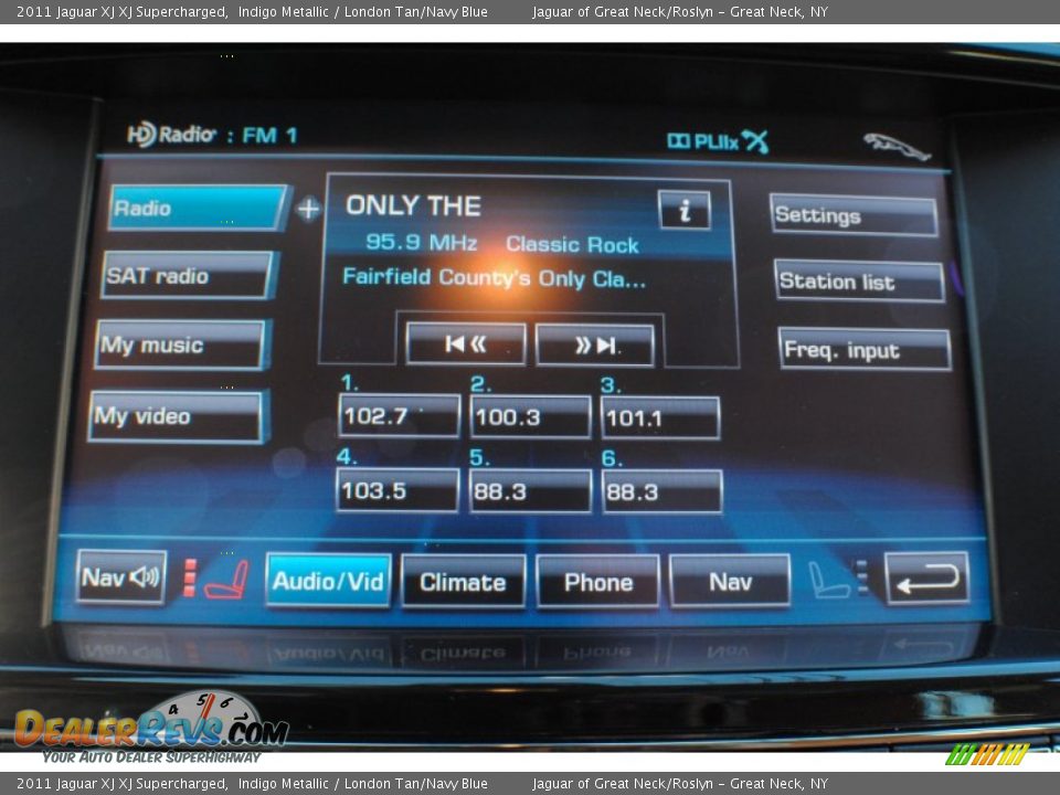 2011 Jaguar XJ XJ Supercharged Indigo Metallic / London Tan/Navy Blue Photo #24