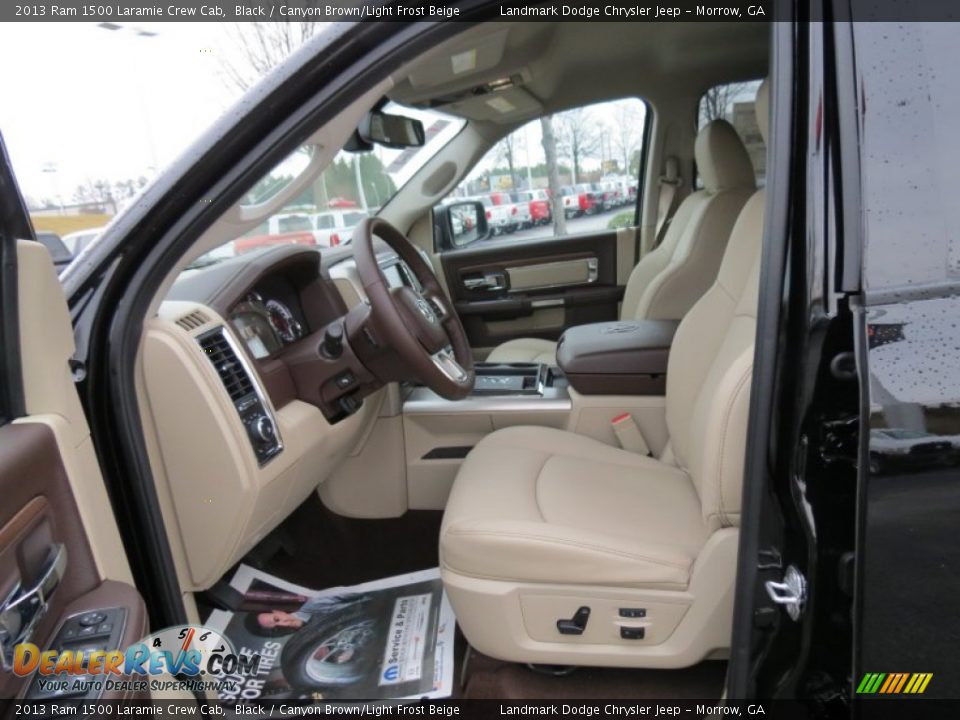 Canyon Brown/Light Frost Beige Interior - 2013 Ram 1500 Laramie Crew Cab Photo #7