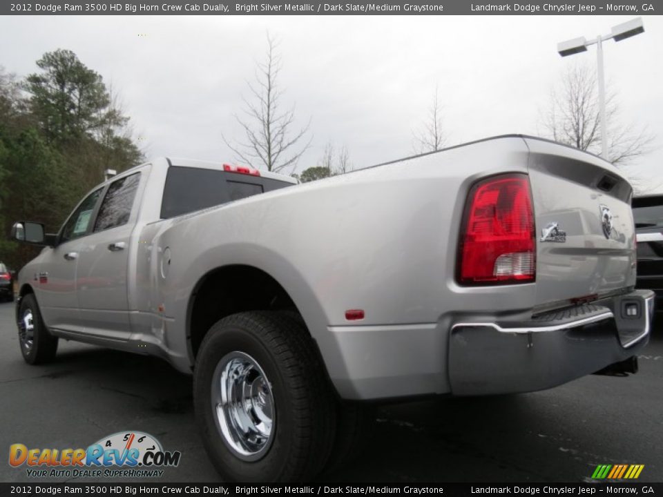 2012 Dodge Ram 3500 HD Big Horn Crew Cab Dually Bright Silver Metallic / Dark Slate/Medium Graystone Photo #2