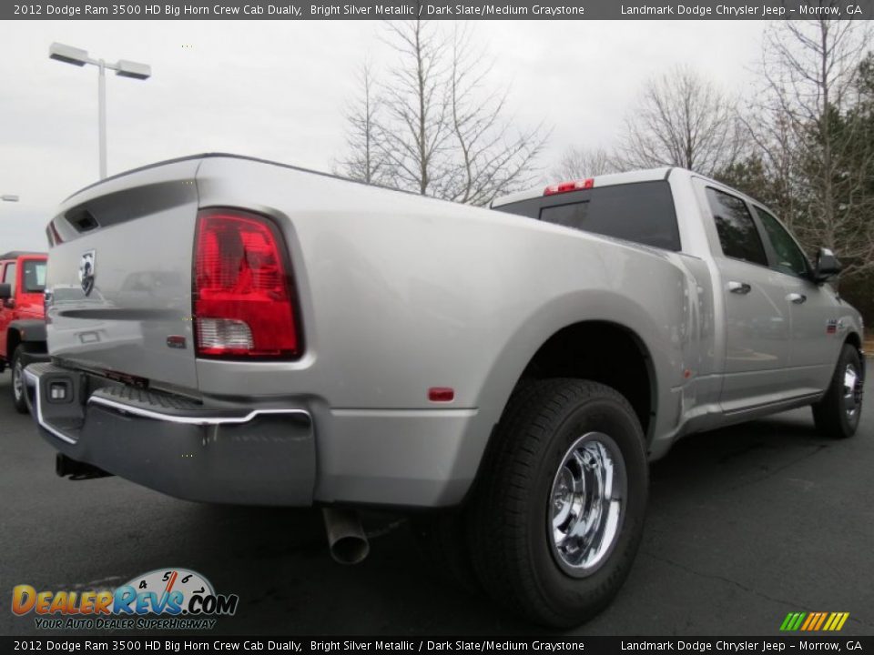 2012 Dodge Ram 3500 HD Big Horn Crew Cab Dually Bright Silver Metallic / Dark Slate/Medium Graystone Photo #3
