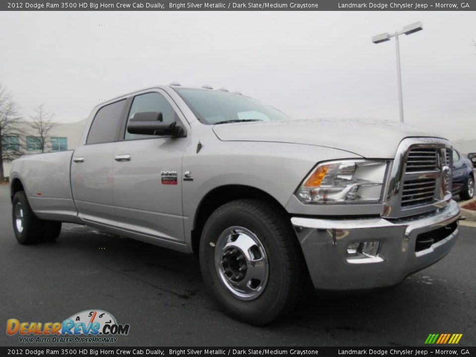 2012 Dodge Ram 3500 HD Big Horn Crew Cab Dually Bright Silver Metallic / Dark Slate/Medium Graystone Photo #4