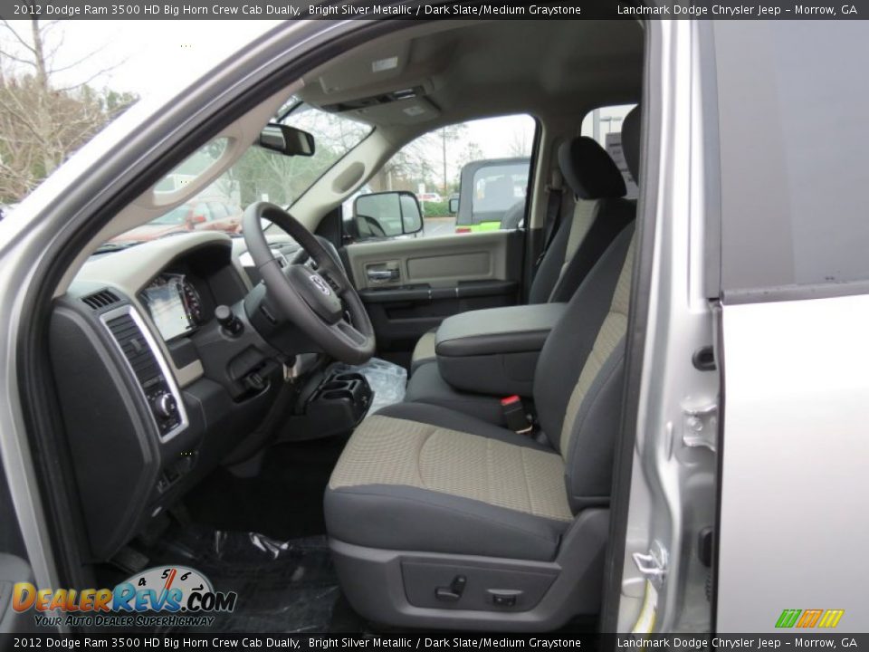 2012 Dodge Ram 3500 HD Big Horn Crew Cab Dually Bright Silver Metallic / Dark Slate/Medium Graystone Photo #6