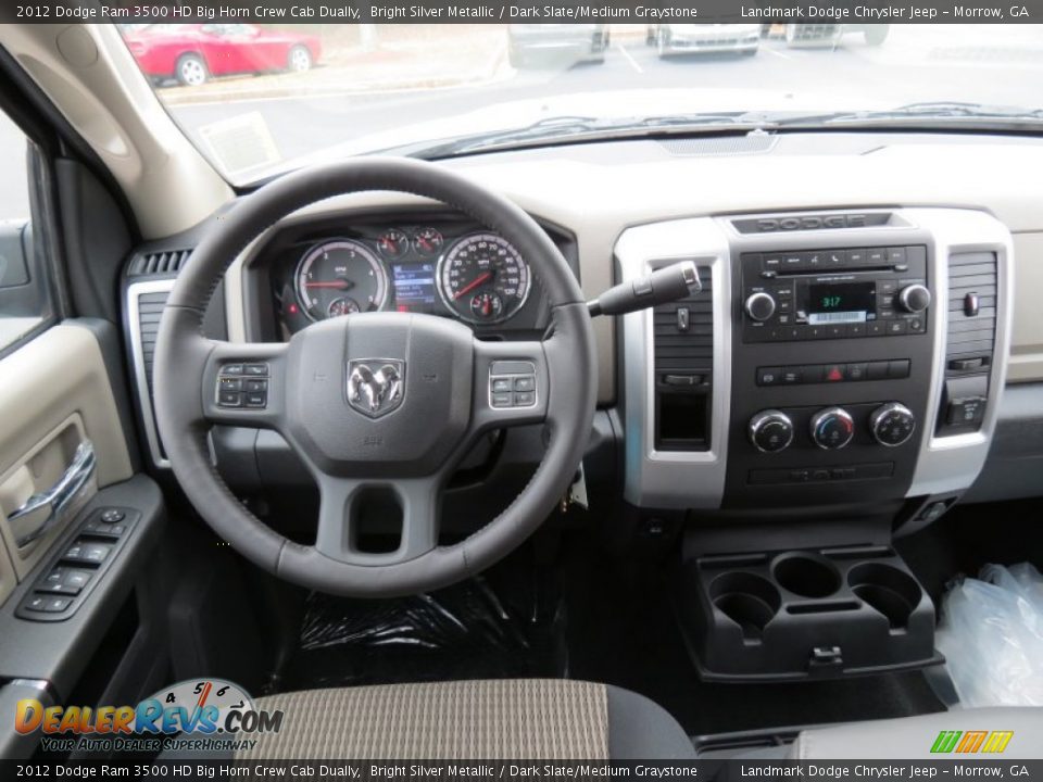 2012 Dodge Ram 3500 HD Big Horn Crew Cab Dually Bright Silver Metallic / Dark Slate/Medium Graystone Photo #8