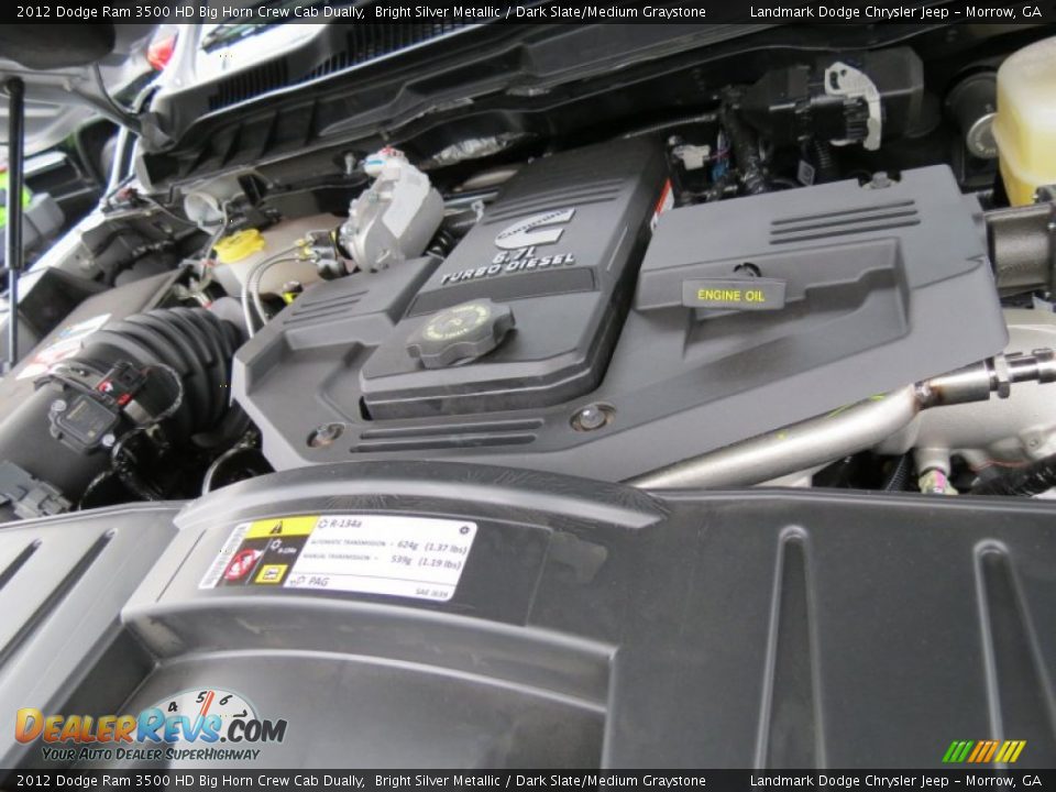 2012 Dodge Ram 3500 HD Big Horn Crew Cab Dually Bright Silver Metallic / Dark Slate/Medium Graystone Photo #10