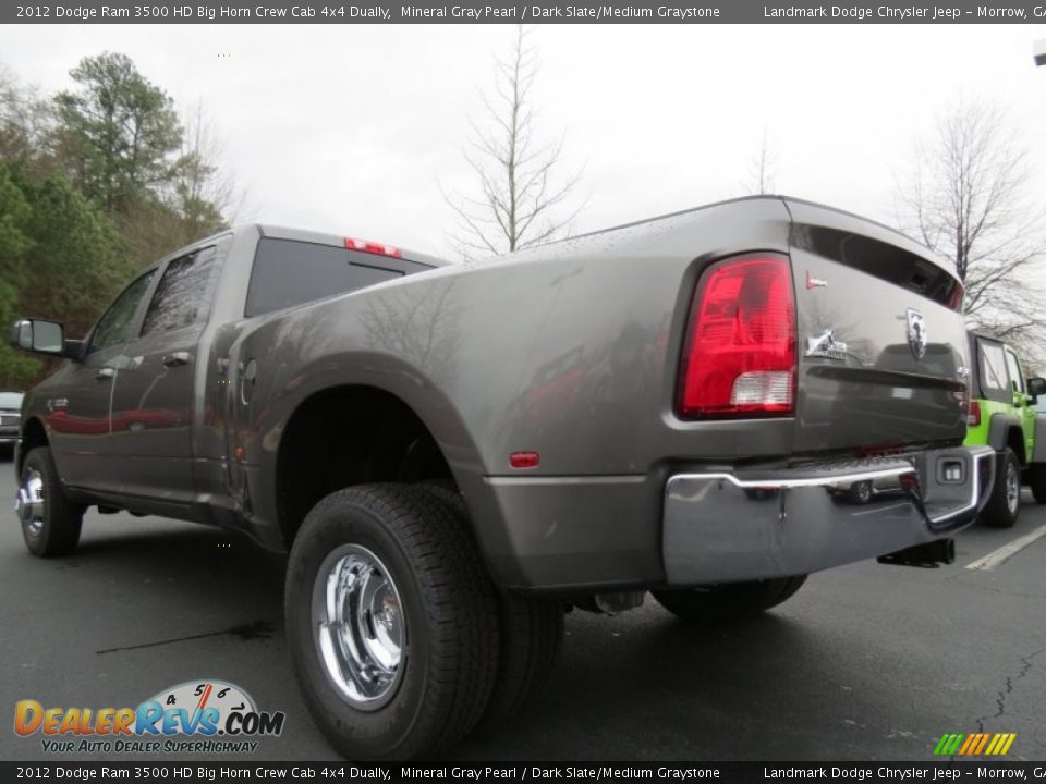 2012 Dodge Ram 3500 HD Big Horn Crew Cab 4x4 Dually Mineral Gray Pearl / Dark Slate/Medium Graystone Photo #2