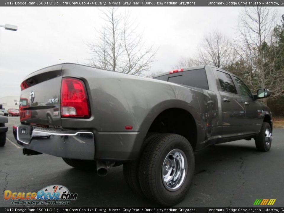 2012 Dodge Ram 3500 HD Big Horn Crew Cab 4x4 Dually Mineral Gray Pearl / Dark Slate/Medium Graystone Photo #3