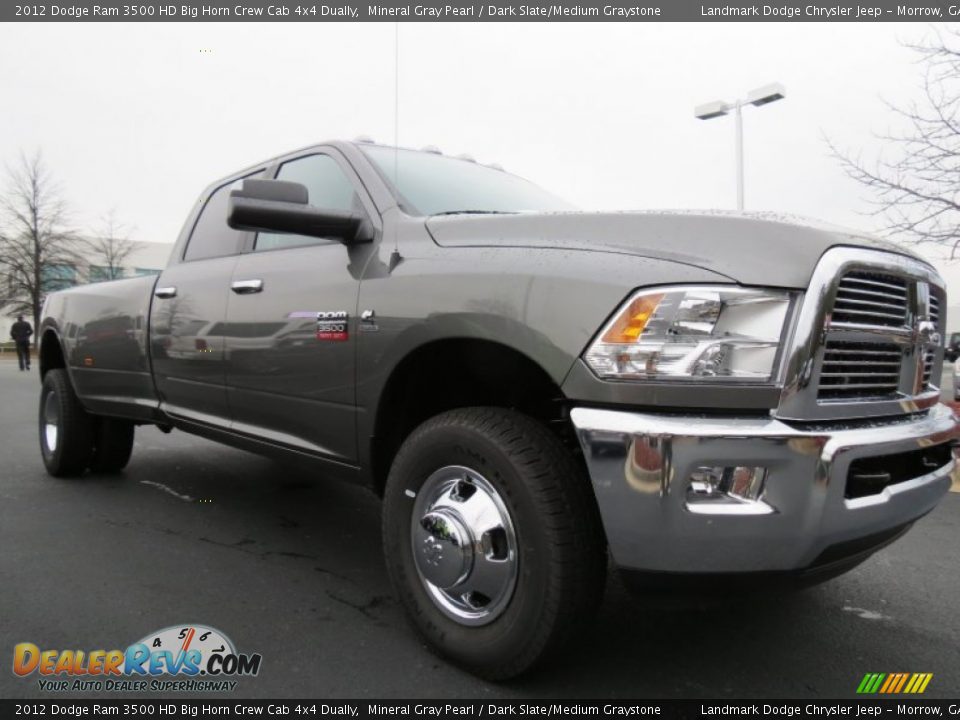 2012 Dodge Ram 3500 HD Big Horn Crew Cab 4x4 Dually Mineral Gray Pearl / Dark Slate/Medium Graystone Photo #4