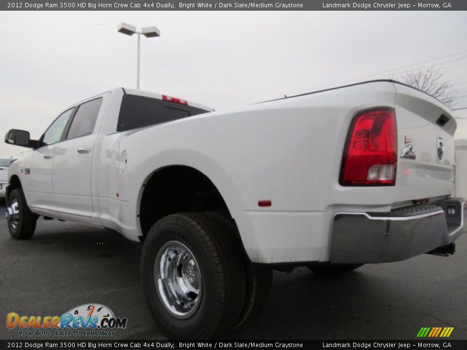 2012 Dodge Ram 3500 HD Big Horn Crew Cab 4x4 Dually Bright White / Dark Slate/Medium Graystone Photo #2