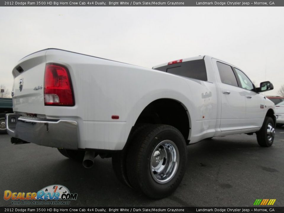 2012 Dodge Ram 3500 HD Big Horn Crew Cab 4x4 Dually Bright White / Dark Slate/Medium Graystone Photo #3