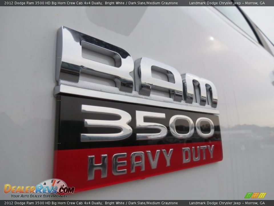 2012 Dodge Ram 3500 HD Big Horn Crew Cab 4x4 Dually Bright White / Dark Slate/Medium Graystone Photo #6