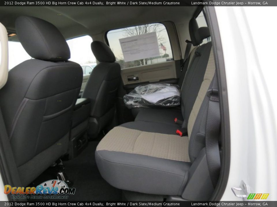 2012 Dodge Ram 3500 HD Big Horn Crew Cab 4x4 Dually Bright White / Dark Slate/Medium Graystone Photo #8