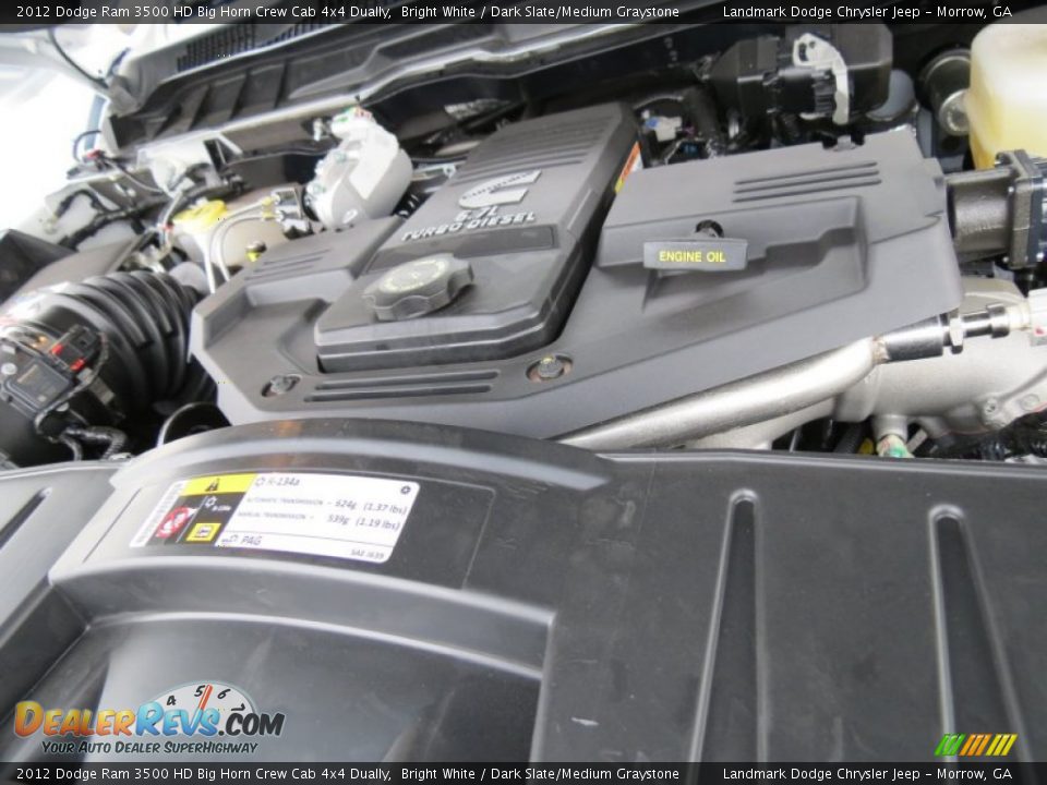 2012 Dodge Ram 3500 HD Big Horn Crew Cab 4x4 Dually Bright White / Dark Slate/Medium Graystone Photo #10